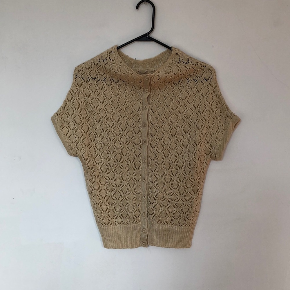 NWOT Button down, lacey sweater